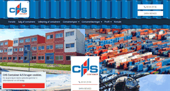 Desktop Screenshot of chs-container.dk